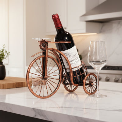 porte bouteille rangement décoratif tricycle industriel cuisine bar VeloVino