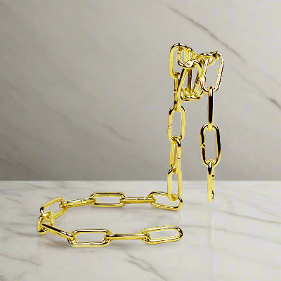 porte bouteille vin design élégant chaîne finition or Orelia