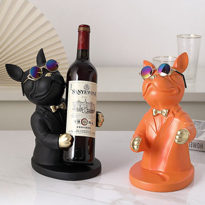 porte bouteille vin original forme chien rangement decoration BulldogWine