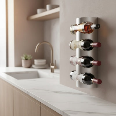 porte bouteilles mural 4 bouteilles design moderne vintello