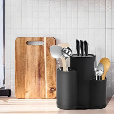 porte couteaux plastique noir mat CouteauFix