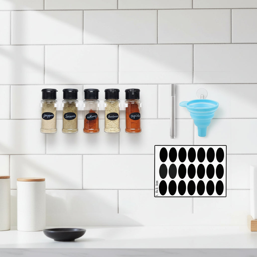 porte epice mural kit complet 1 support 5 pots LineaClip