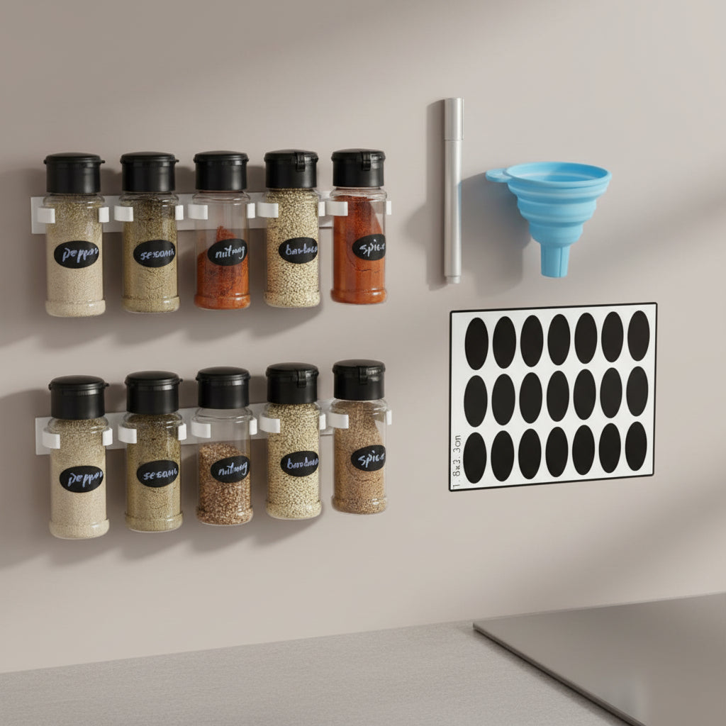 porte epice mural kit complet 2 supports 10 pots LineaClip