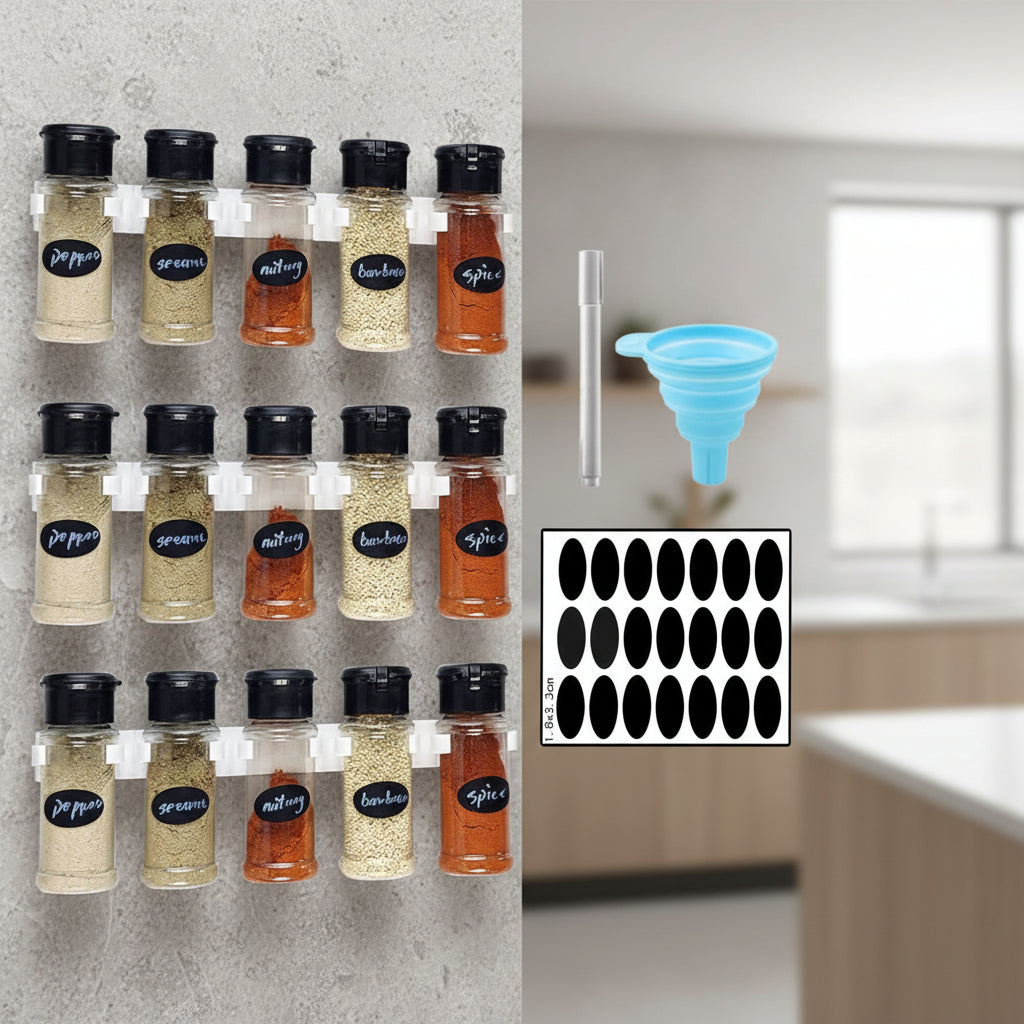 porte epice mural kit complet 3 supports 15 pots LineaClip