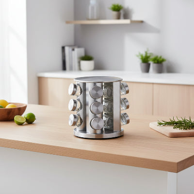 porte epice rotatif inox pratique et design Rotarome