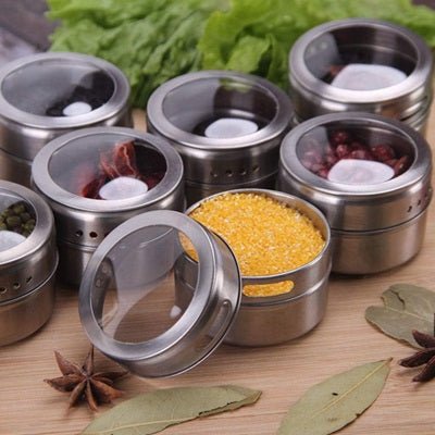 Pot à épices aimanté pour ranger les condiments