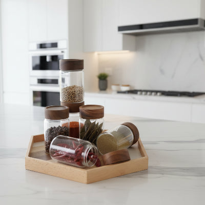 Pot à épices bois design épuré CristalBois