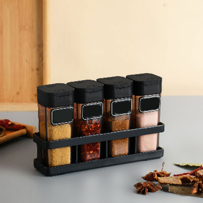 pot a epices ensemble 4 bocaux modernes SpiceSet