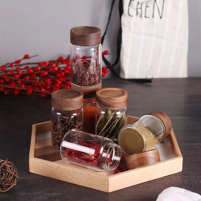 Pot à épices verre design moderne CristalBois