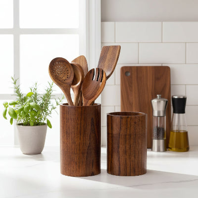 Pot à ustensiles cuisine taille moyenne et grande CuistoBois