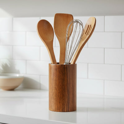 Pot à ustensiles cuisine variante taille grande premium CuistoBois