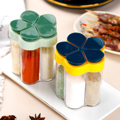 pot pour epices 5en1 pratique compact FiveMix vert bleu
