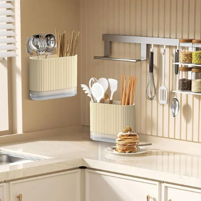 pot ustensiles cuisine compact rangement efficace mural sur table UstenCyl