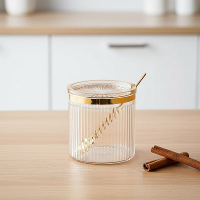 pots à épices design raffiné Elixir Gourmet ambre