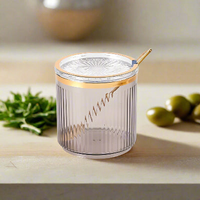 pots à épices premium design raffiné Élixir Gourmet gris fumé