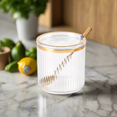 pots à épices premium design raffiné Élixir Gourmet transparent