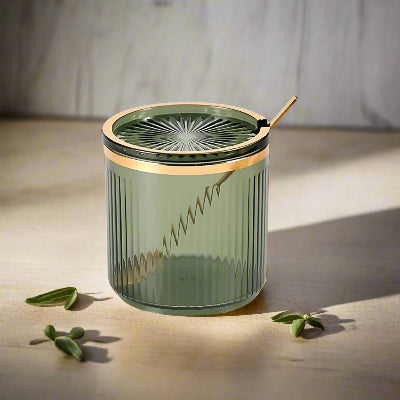 pots à épices premium design raffiné Élixir Gourmet vert