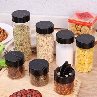 pots a epices transparents reutilisables avec couvercles shaker epismart