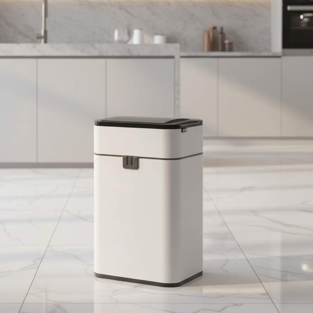 poubelle 30l blanc detection automatique AeroShield