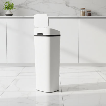 Poubelle 50l automatique sans contact anneau rétention sac Autovia50