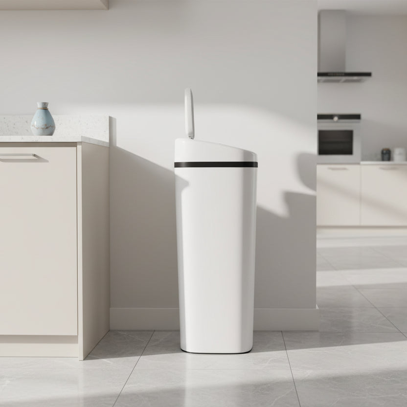 Poubelle 50l capteur infrarouge fermeture automatique design compact Autovia50