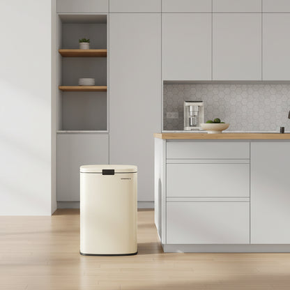 Poubelle 50L cuisine hermétique anti-odeurs seau amovible design Elegance50