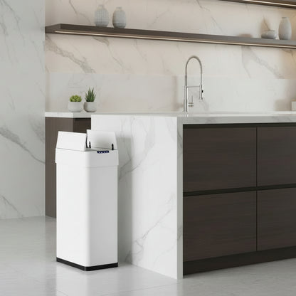 poubelle automatique 50 l sans contact ouverture intelligente fermeture silencieuse