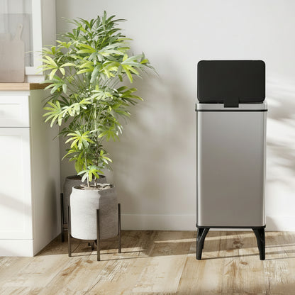 Poubelle automatique 50 litres sans contact fermeture silencieuse InoxaSense
