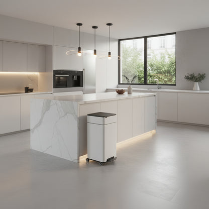 poubelle automatique 50l couvercle hermetique anti odeurs etanche AeroSensePro