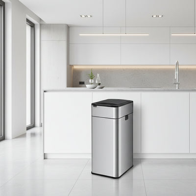 poubelle cuisine 50l acier inoxydable detection automatique AeroShield