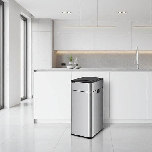 poubelle cuisine 50l acier inoxydable detection automatique AeroShield