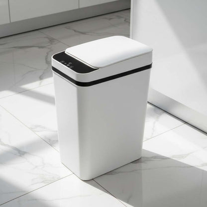 poubelle cuisine automatique ouverture silencieuse couleur blanche compact 12L HygiaTouch