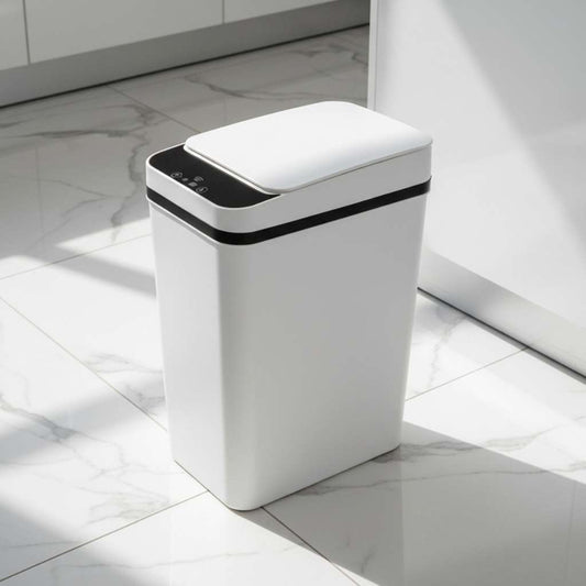 poubelle cuisine automatique ouverture silencieuse couleur blanche compact 12L HygiaTouch