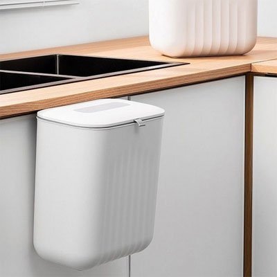 poubelle cuisine sous evier fixation porte placard pratique SpaceSaver Bin