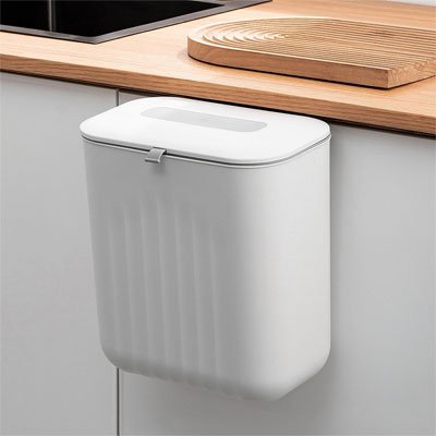 poubelle cuisine sous evier suspendue porte placard compacte SpaceSaver Bin