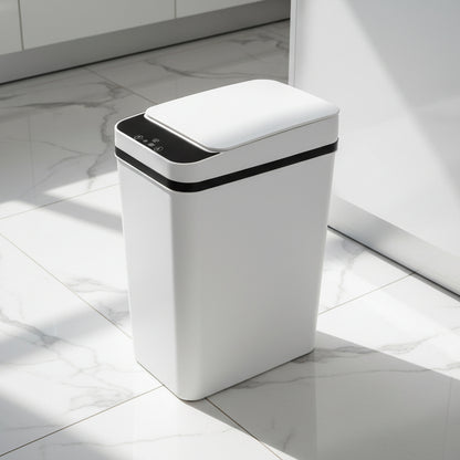 poubelle de cuisine design blanc moderne HygiaTouch