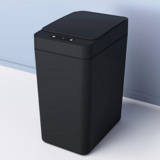 poubelle de cuisine noir ouverture automatique mains libres HygiaTouch