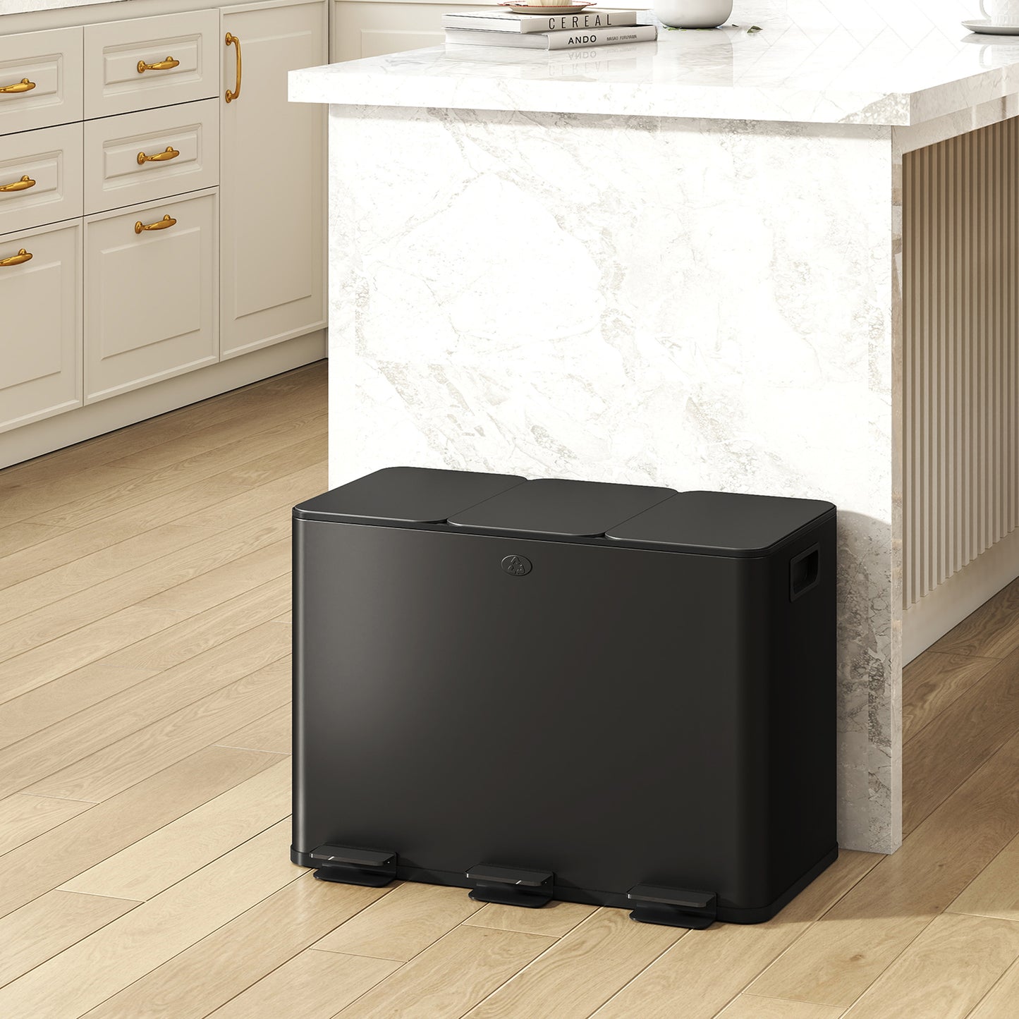 poubelle de tri cuisine robuste durable usage intensif TripleSort