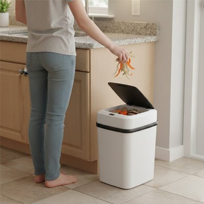 poubelle electrique mécanisme silencieux et fluide Silentouch