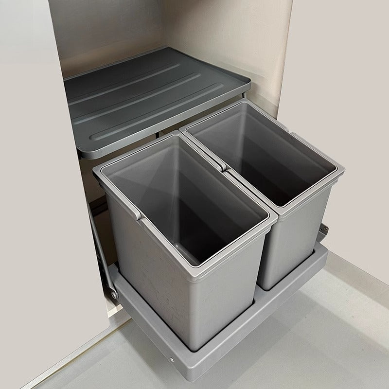 poubelle encastrable sous evier couvercles automatiques anti odeurs CabinGuard14L