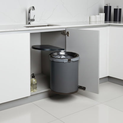 Poubelle encastrable sous évier fixation porte placard SwingBin30L