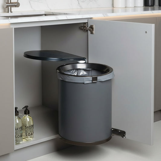 Poubelle encastrable sous évier ouverture automatique pivotante SwingBin30L
