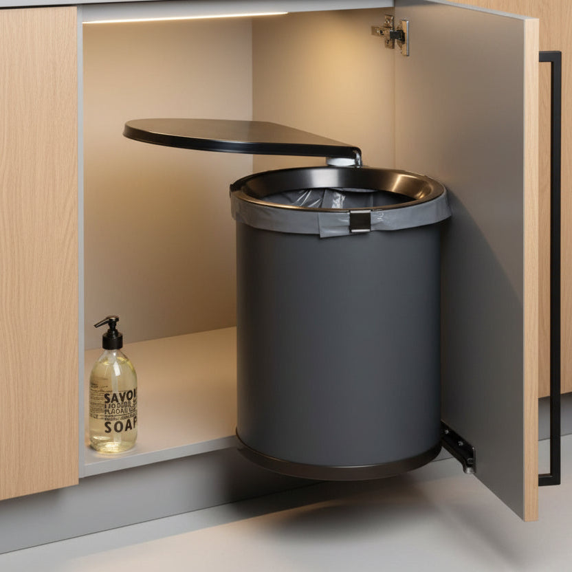 Poubelle encastrable sous évier système basculant mains libres SwingBin30L