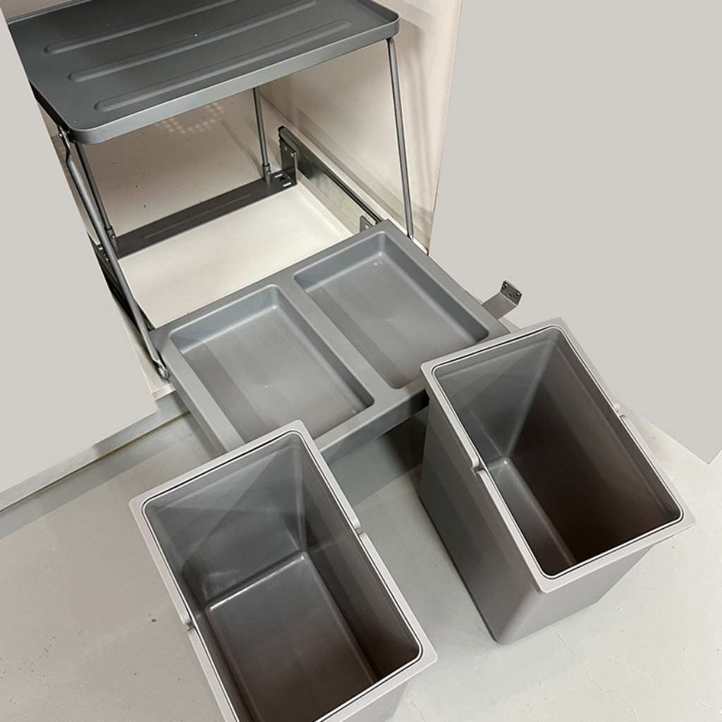 poubelle encastrable tri sélectif seaux amovibles Cabinguard14l