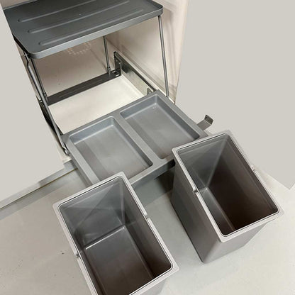 poubelle encastrable tri sélectif seaux amovibles Cabinguard14l