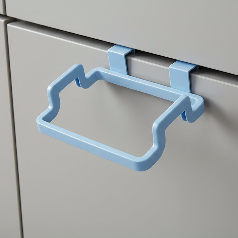 poubelle sous evier bleu sans perçage fixation porte PraticoColor