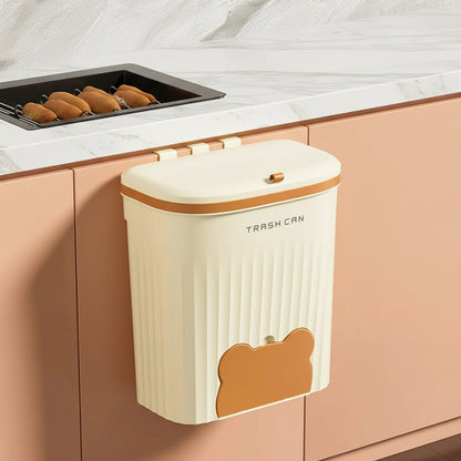 Poubelle sous evier cuisine 12L creme capacité optimale rangement CuisineNette