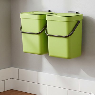 Poubelle sous evier fixation murale pratique HangBin Pasel