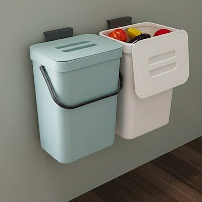 Poubelle sous evier plastique durable facile entretien HangBin Pasel