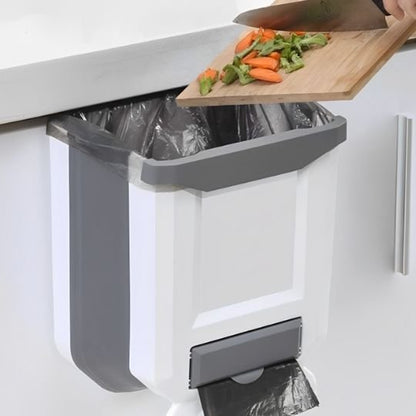 poubelle sous evier pliable fixation porte cuisine SnapBin